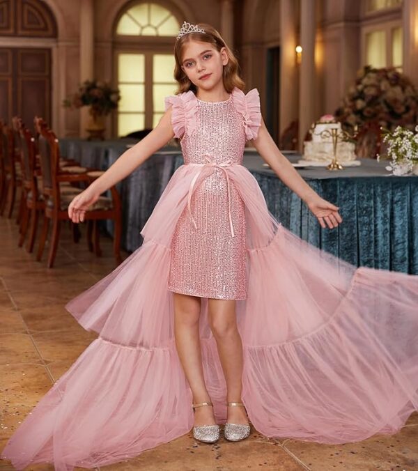 GRACE KARIN Girls Sequin Dress Formal Pageant Sparkle - Image 2