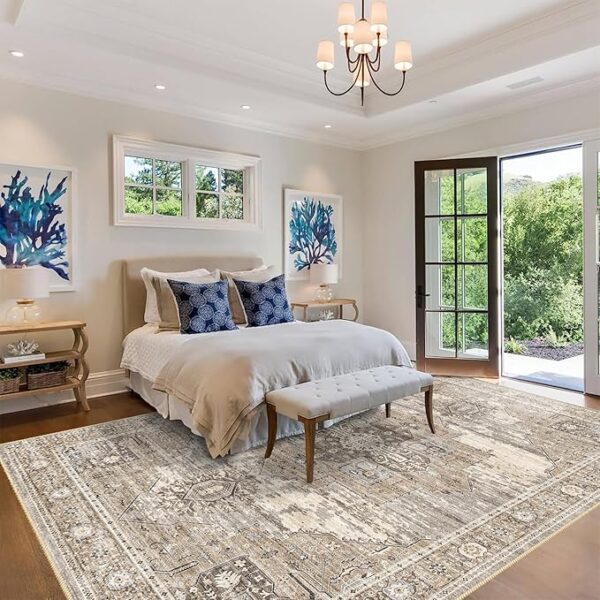 RUUGME Washable 9x12 Area Rugs - Large Rugs for Living Room Stain - Image 2